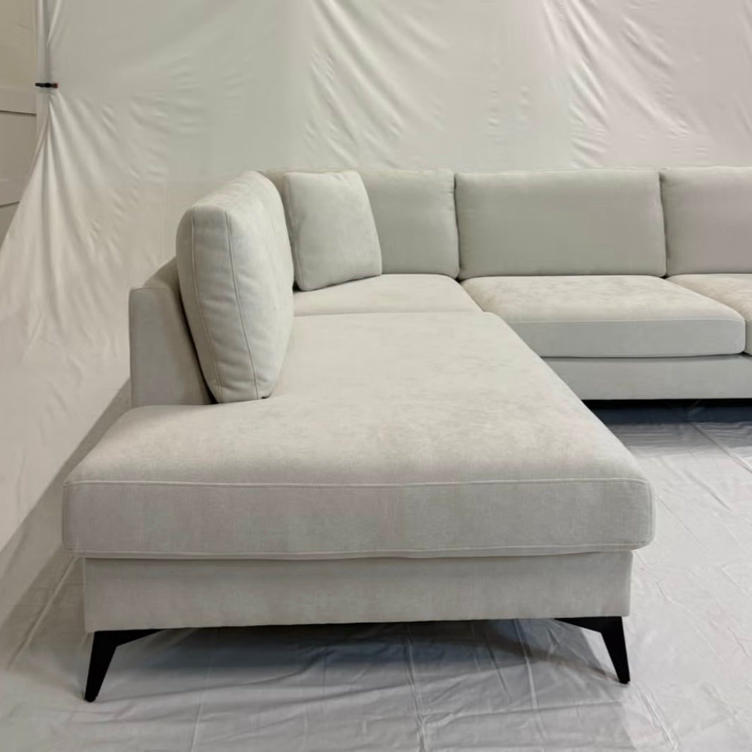 BEIGE L-Soffa *HELT NY* (FÖRPACKNING) *ÄPPLE soffa