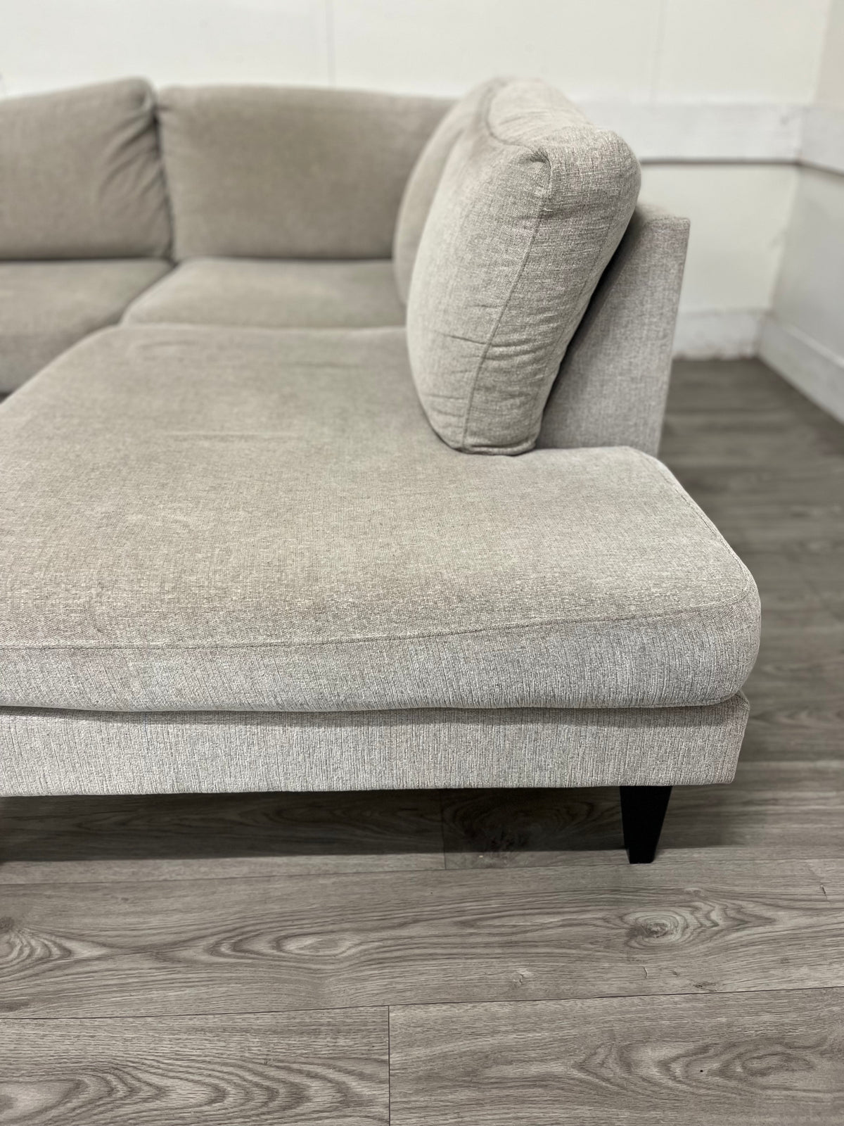 3-sits soffa med divan höger BEIGE