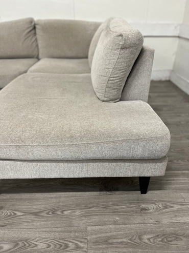 3-sits soffa med divan höger BEIGE
