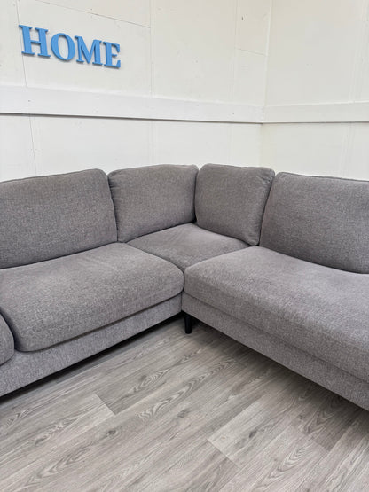 3 sits soffa med divan höger