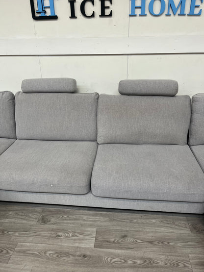 3-sits soffa med divan höger och schäslong vänster