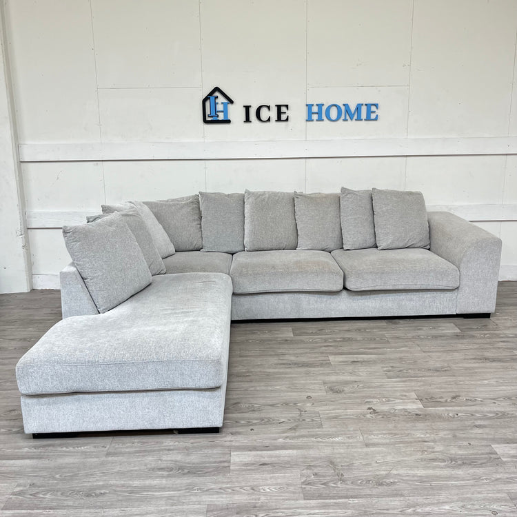 3 sits soffa med divan höger
