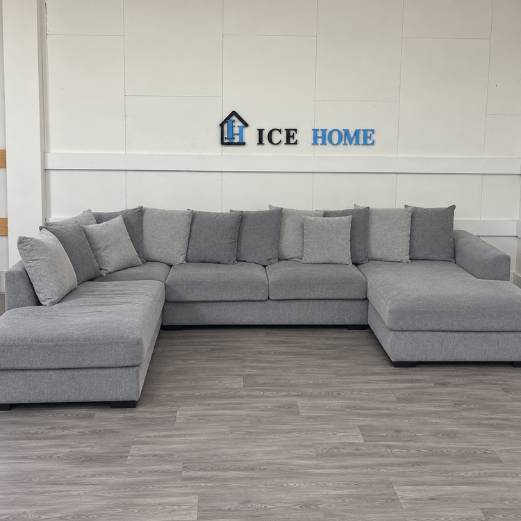 3-sits soffa med divan vänster och schäslong höger