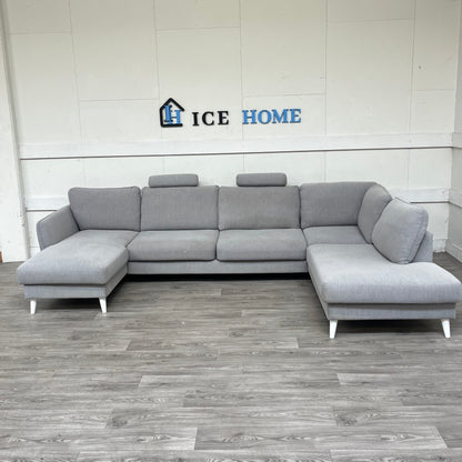 3-sits soffa med divan höger och schäslong vänster
