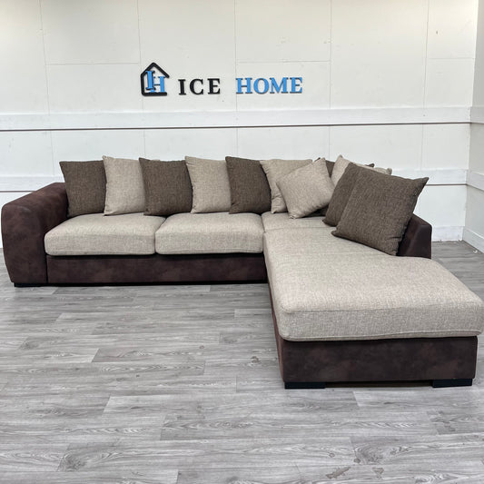 Cuba L-Sofa *BEIGE/BRUN