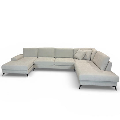 Äpple U-soffa i beige tyg | ICEHOME