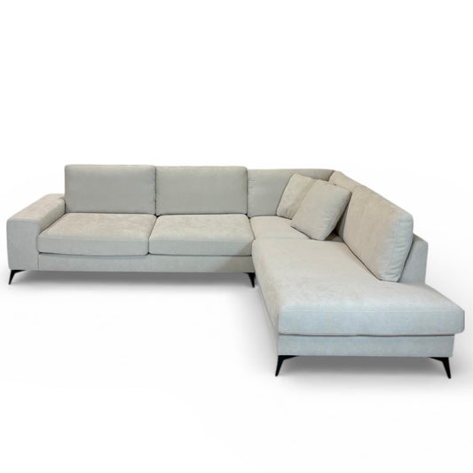 Äpple U-soffa i beige tyg | ICEHOME