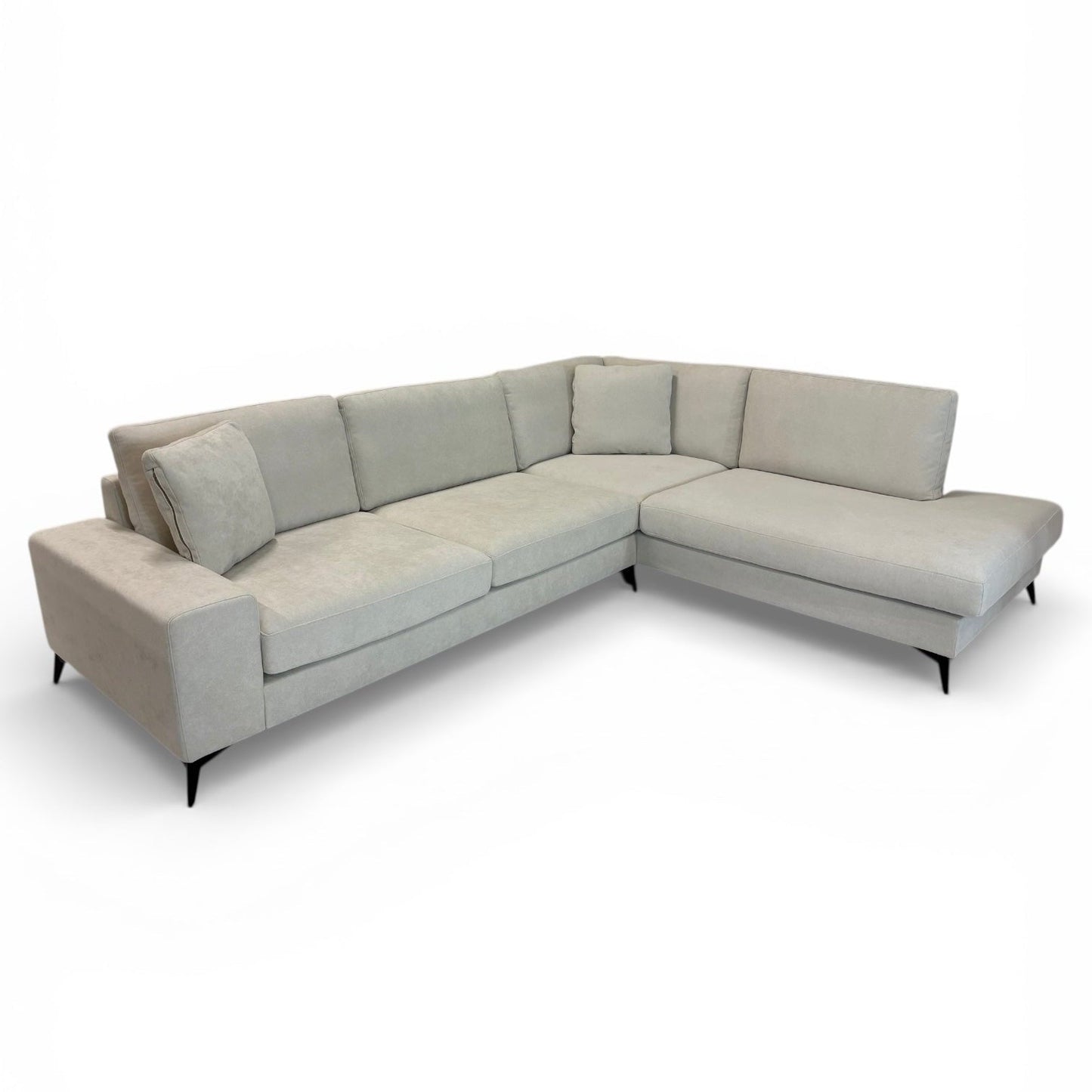 Äpple U-soffa i beige tyg | ICEHOME