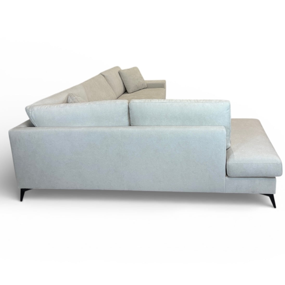 Äpple U-soffa i beige tyg | ICEHOME